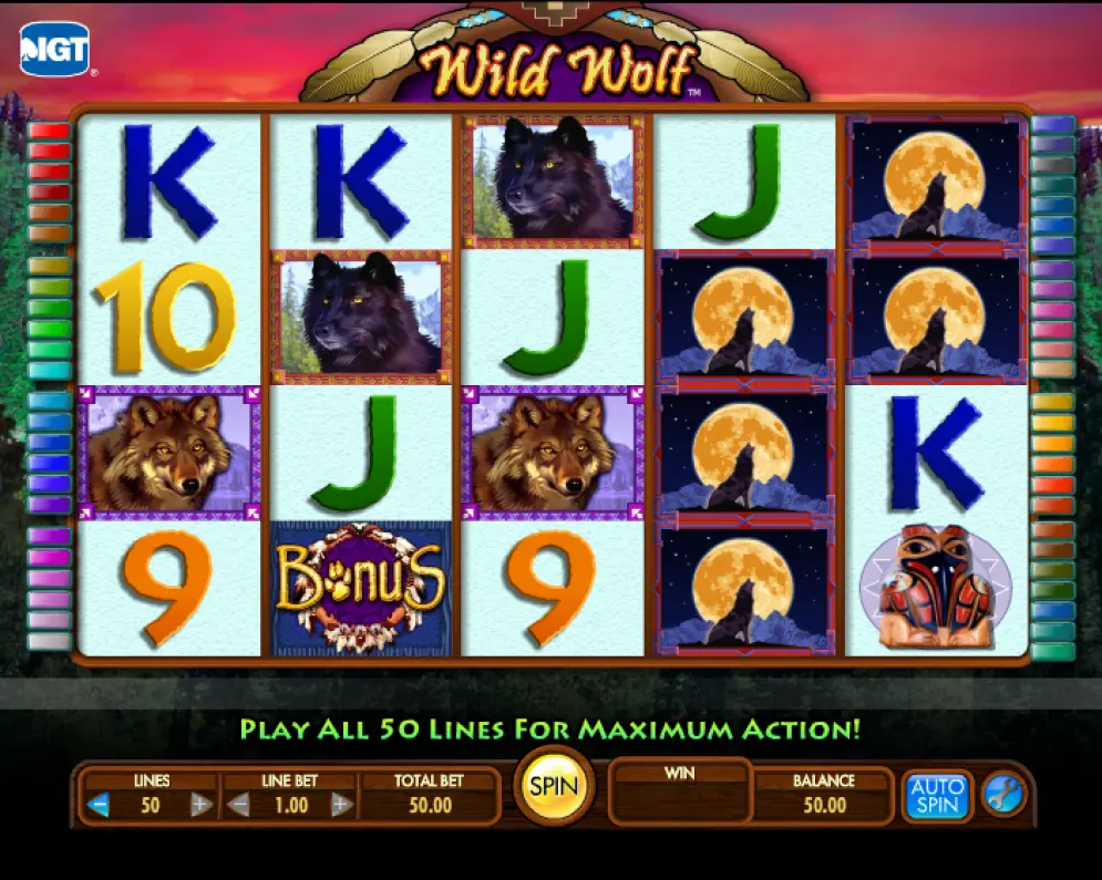 wild wolf slot in game