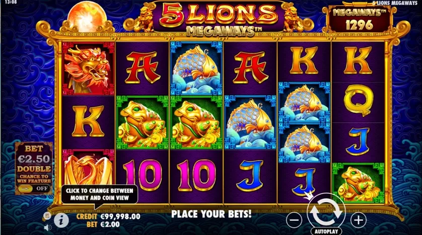 5 lions megaways slot