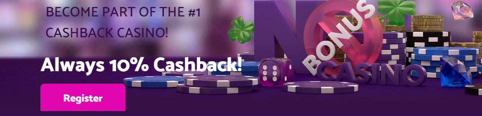 No bonus casino Cashback