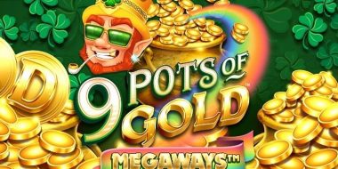 Play 9 Pots of Gold Megaways by Gameburger Studios online uk slots image of slot machine