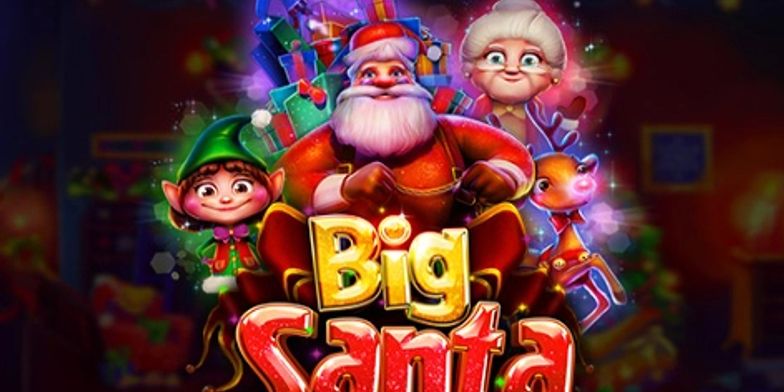 Play Big Santa by RTG online uk slots image of slot machine