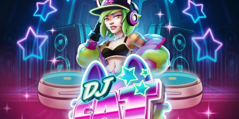 Play DJ Cat by Push Gaming online uk slots image of slot machine