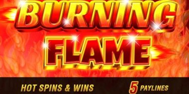 Play Burning Flame by GameArt online uk slots image of slot machine