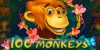 Play 100 Monkeys by Bet2Tech online uk slots image of slot machine