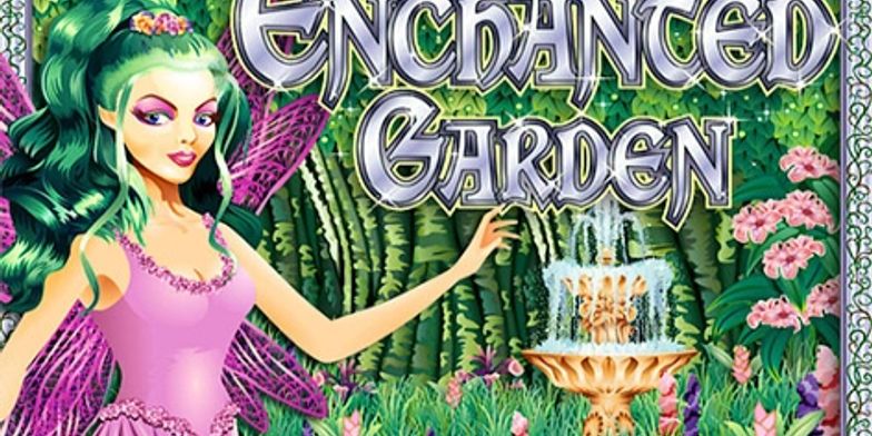 Play Enchanted Garden by RTG online uk slots image of slot machine